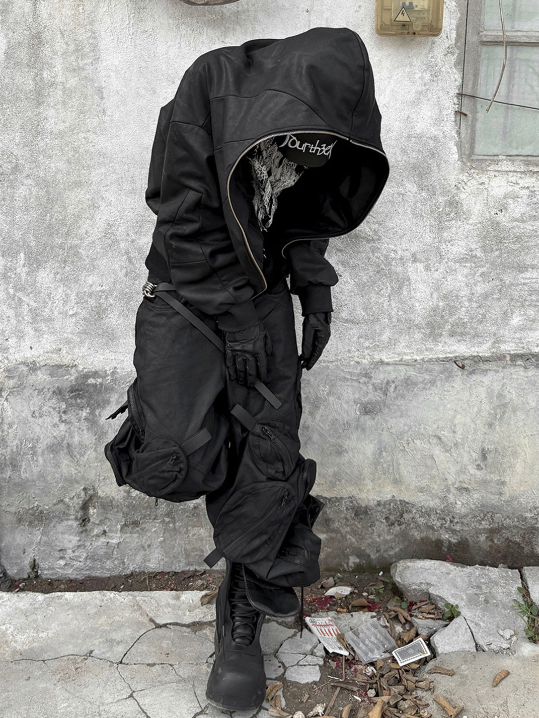 Vanguardia | Dark Pioneer Waxed Loose Utility Pants - PSYLOS 1, Vanguardia | Dark Pioneer Waxed Loose Utility Pants, Men's Wear, Vanguardia, PSYLOS 1