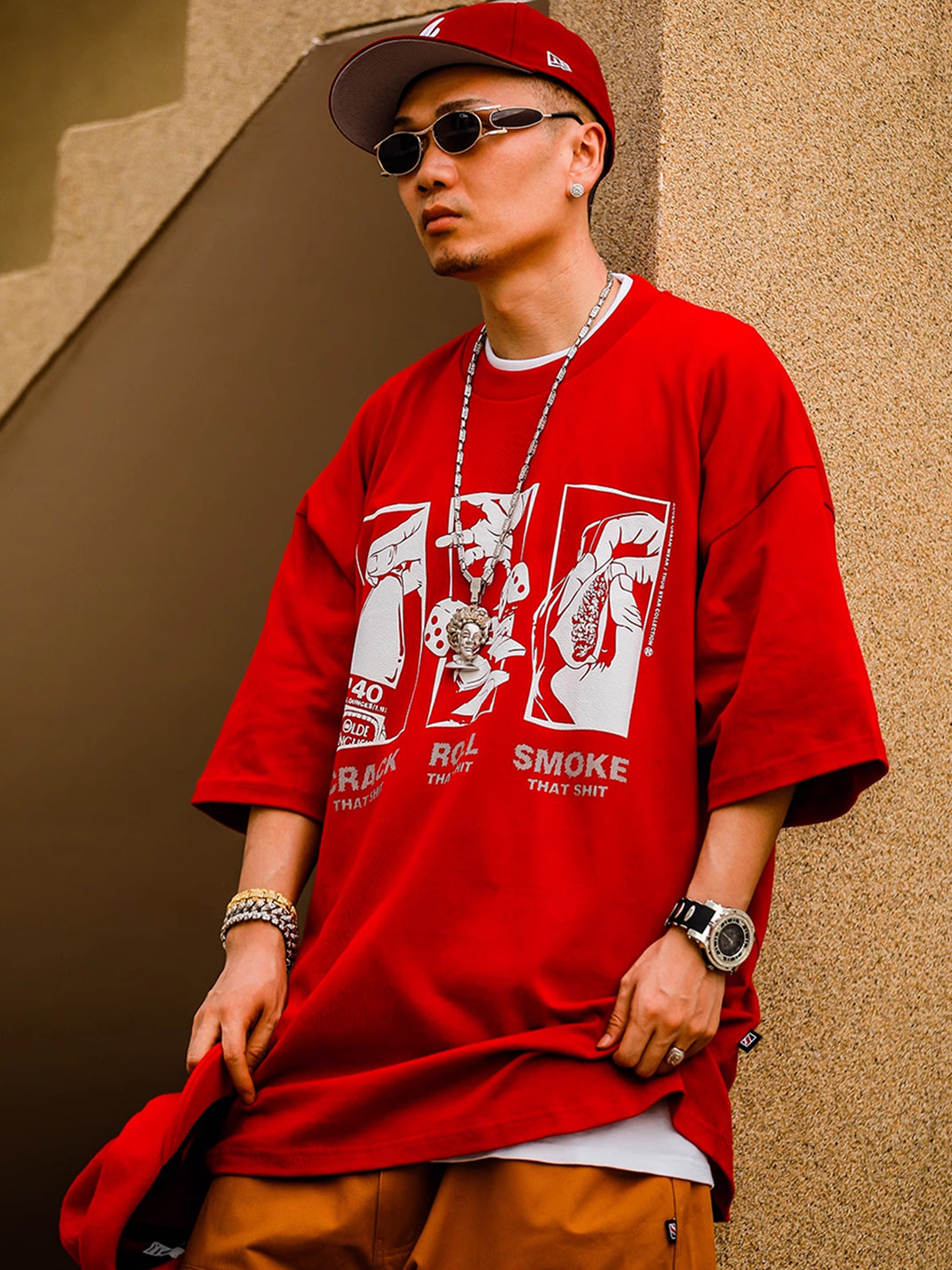 ACUSA | "HOOD LIFE" Oversized Cotton Tee - PSYLOS 1, ACUSA | "HOOD LIFE" Oversized Cotton Tee, Tops, ACUSA, PSYLOS 1