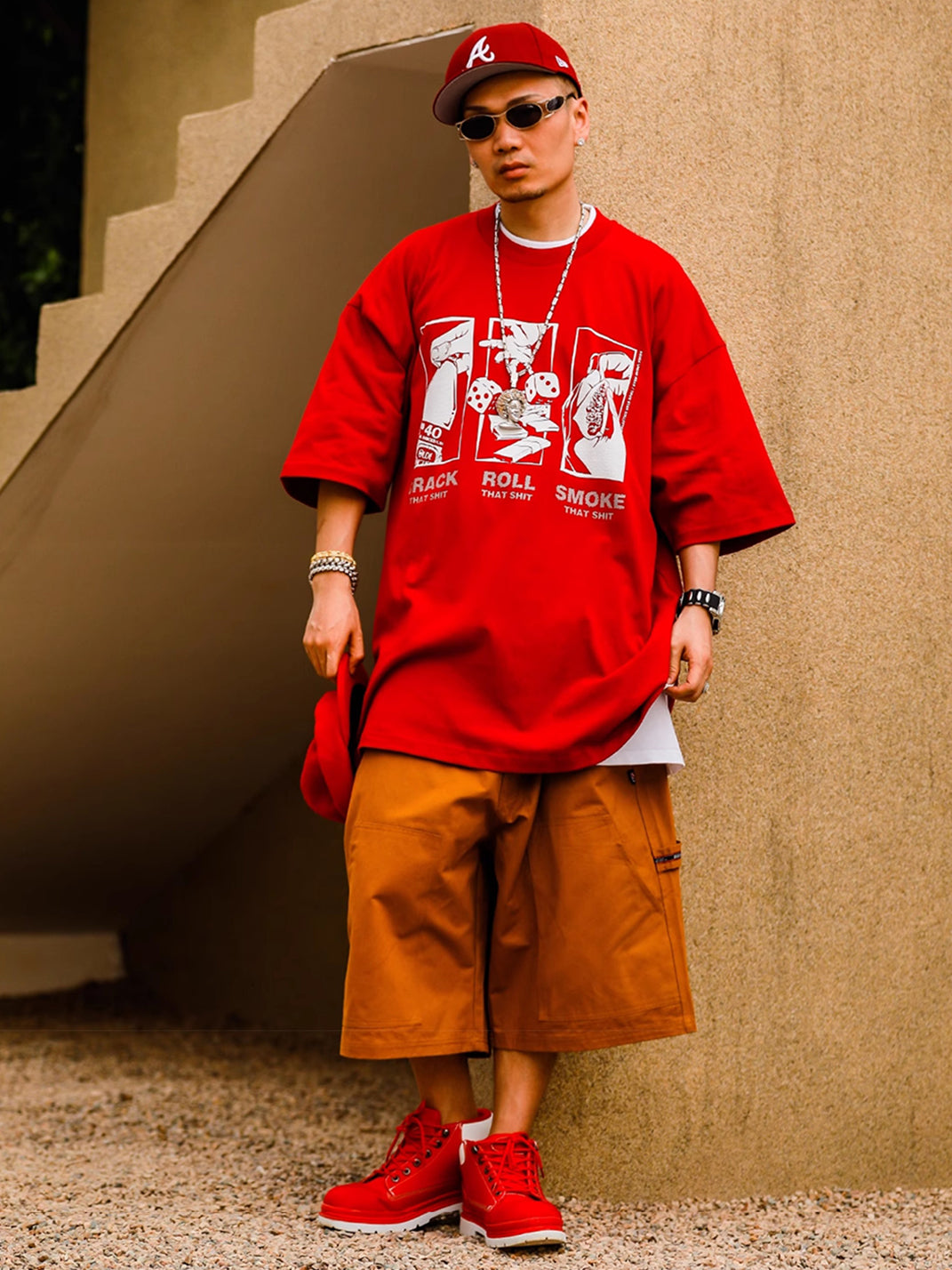 ACUSA | "HOOD LIFE" Oversized Cotton Tee - PSYLOS 1, ACUSA | "HOOD LIFE" Oversized Cotton Tee, Tops, ACUSA, PSYLOS 1