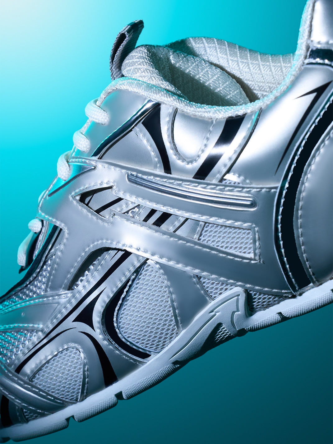 NEXT IMPULSIVE |  Techwear Trainer Sneaker -Metallic Silver - PSYLOS 1, NEXT IMPULSIVE |  Techwear Trainer Sneaker -Metallic Silver, Retro Trainers, NEXT IMPULSIVE, PSYLOS 1