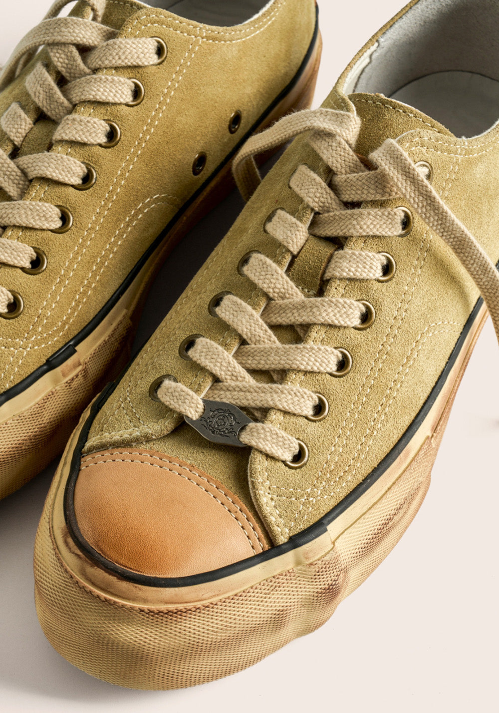 PIPG丨Washed Suede Canvas Sneakers （Khaki) - PSYLOS 1, PIPG丨Washed Suede Canvas Sneakers （Khaki), Canvas Sneakers, PIPG, PSYLOS 1