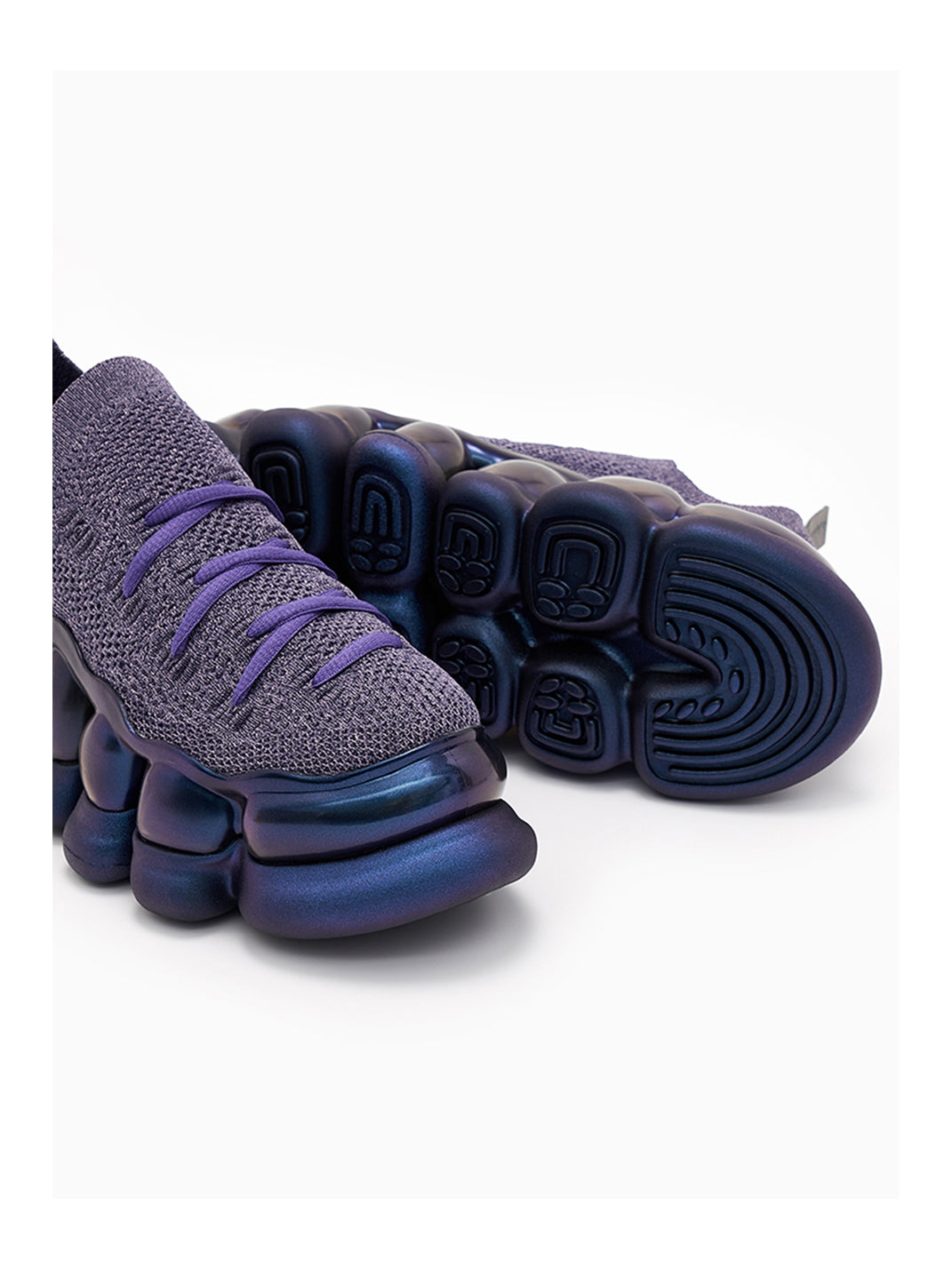 Breathable Mesh Slip-On Platform Sneakers-Purple - PSYLOS 1, Breathable Mesh Slip-On Platform Sneakers-Purple, Athleisure shoes, MIKIOSAKABE, PSYLOS 1