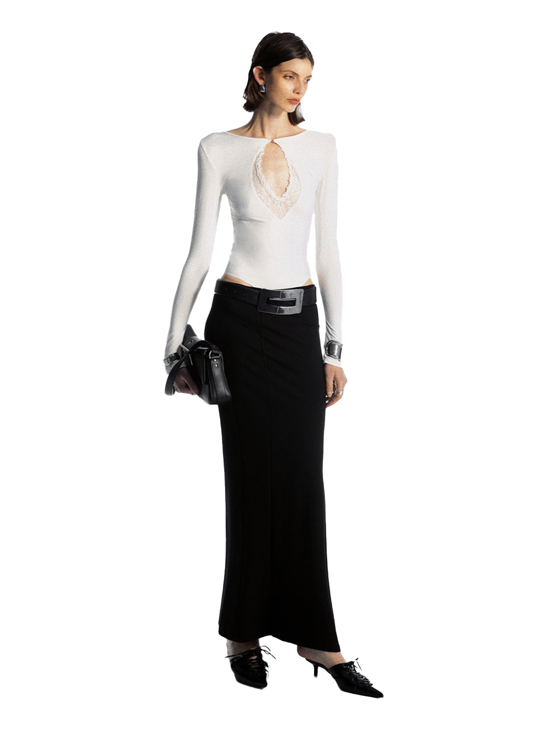 COMMONCE.NET | "Nexus Veil Silhouette No. 2" Laced Reversible Top - PSYLOS 1, COMMONCE.NET | "Nexus Veil Silhouette No. 2" Laced Reversible Top, Women's Wear, COMMONCE.NET•JAPAN, PSYLOS 1