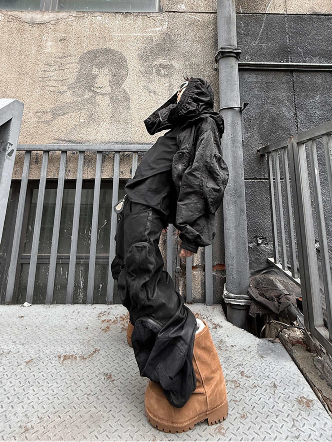 Vanguardia | Dark Pioneer Waxed Loose Utility Pants - PSYLOS 1, Vanguardia | Dark Pioneer Waxed Loose Utility Pants, Men's Wear, Vanguardia, PSYLOS 1