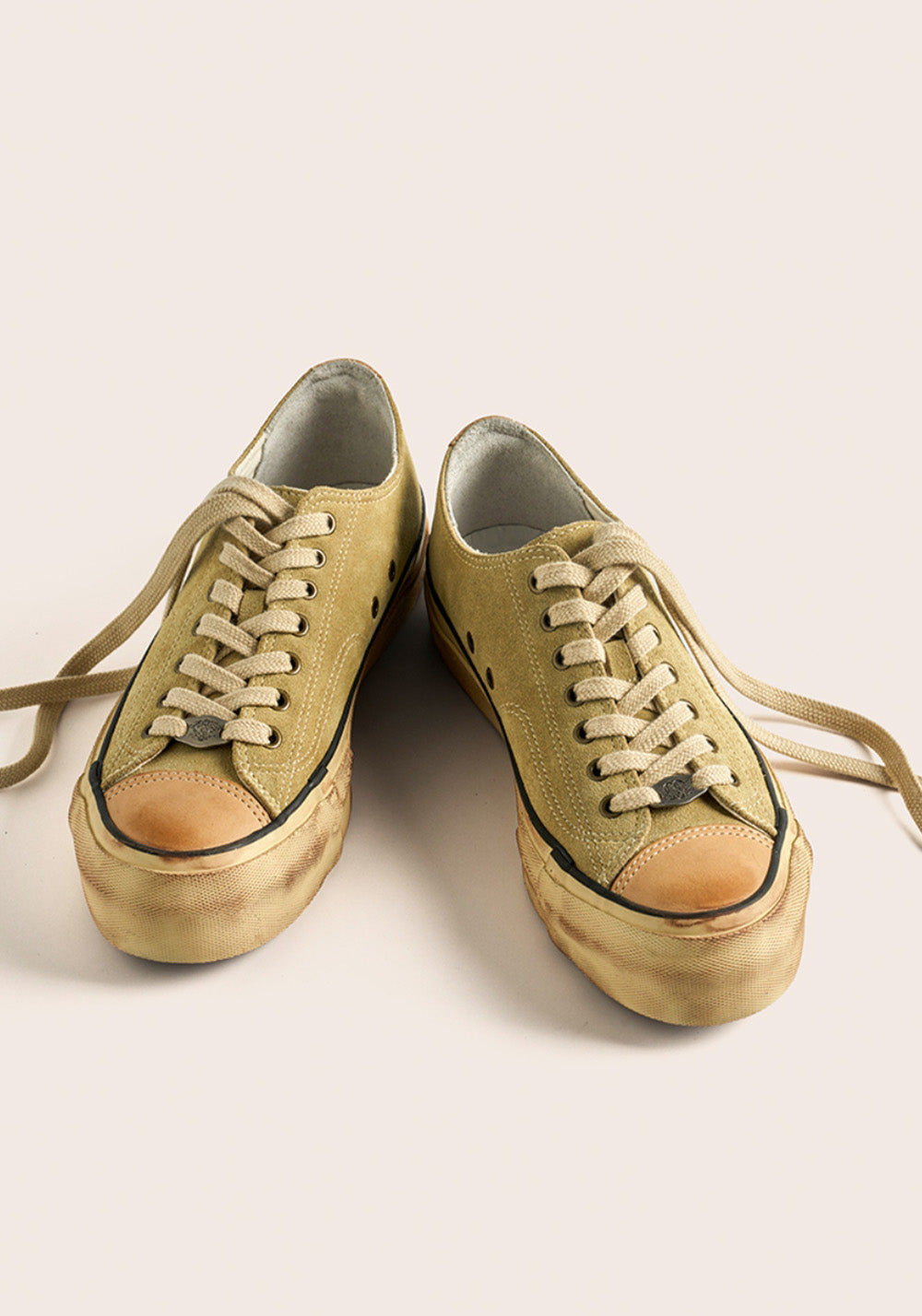 PIPG丨Washed Suede Canvas Sneakers （Khaki) - PSYLOS 1, PIPG丨Washed Suede Canvas Sneakers （Khaki), Canvas Sneakers, PIPG, PSYLOS 1