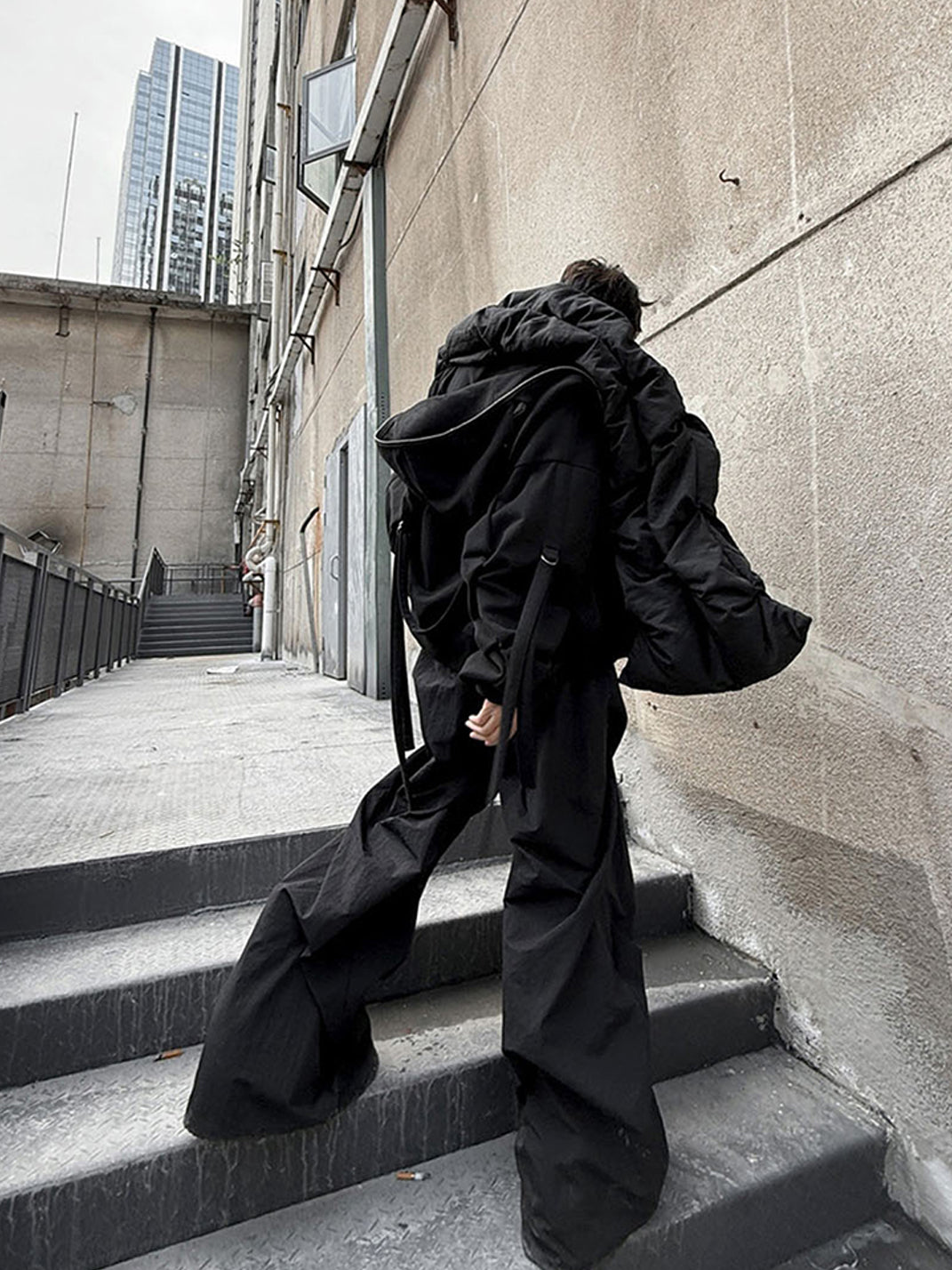 Vanguardia | Cascade Drape Nylon Loose Pants 2.0 - PSYLOS 1, Vanguardia | Cascade Drape Nylon Loose Pants 2.0, Men's Wear, Vanguardia, PSYLOS 1