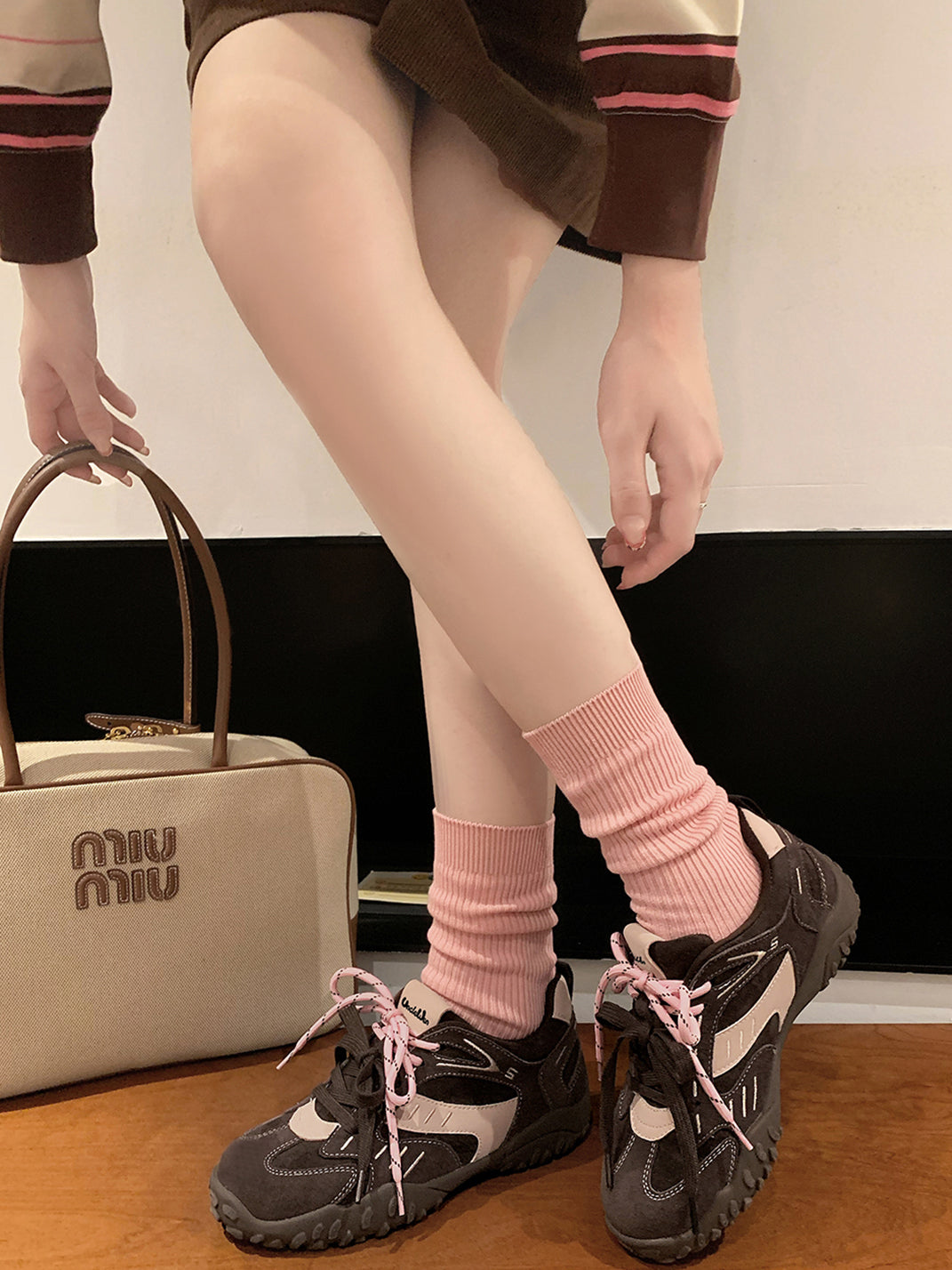 UNCLEWEN | Double Laced Suede Training Sneaker-Coffee - PSYLOS 1, UNCLEWEN | Double Laced Suede Training Sneaker-Coffee, Retro Trainers, UNCLEWEN, PSYLOS 1