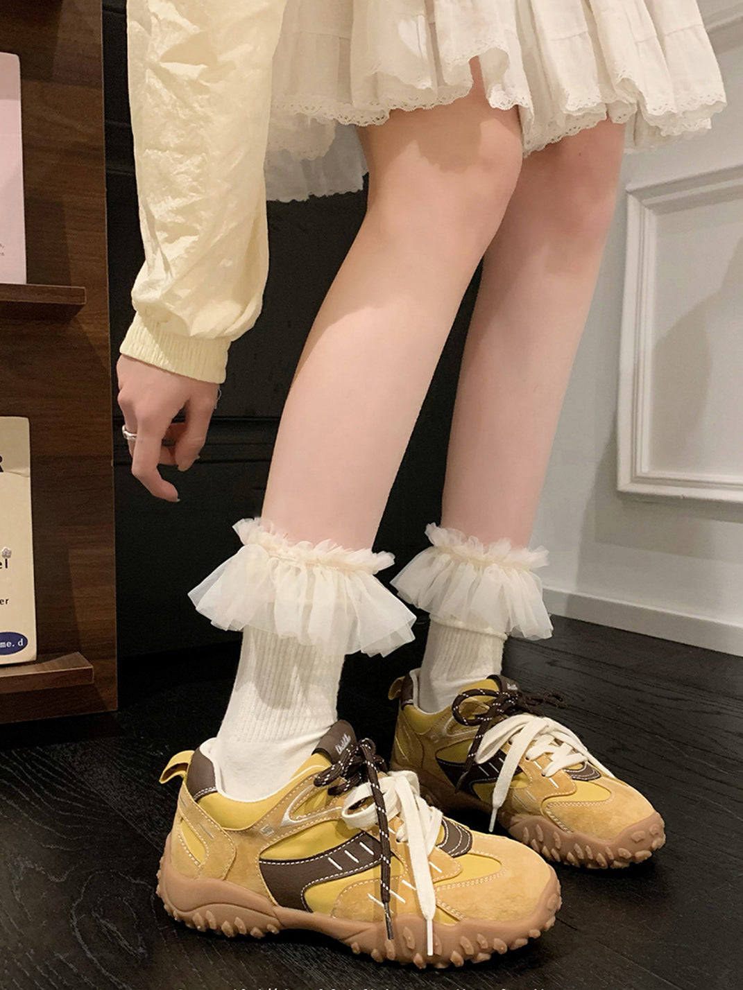 UNCLEWEN | Double Laced Suede Training Sneaker-Yellow - PSYLOS 1, UNCLEWEN | Double Laced Suede Training Sneaker-Yellow, Retro Trainers, UNCLEWEN, PSYLOS 1