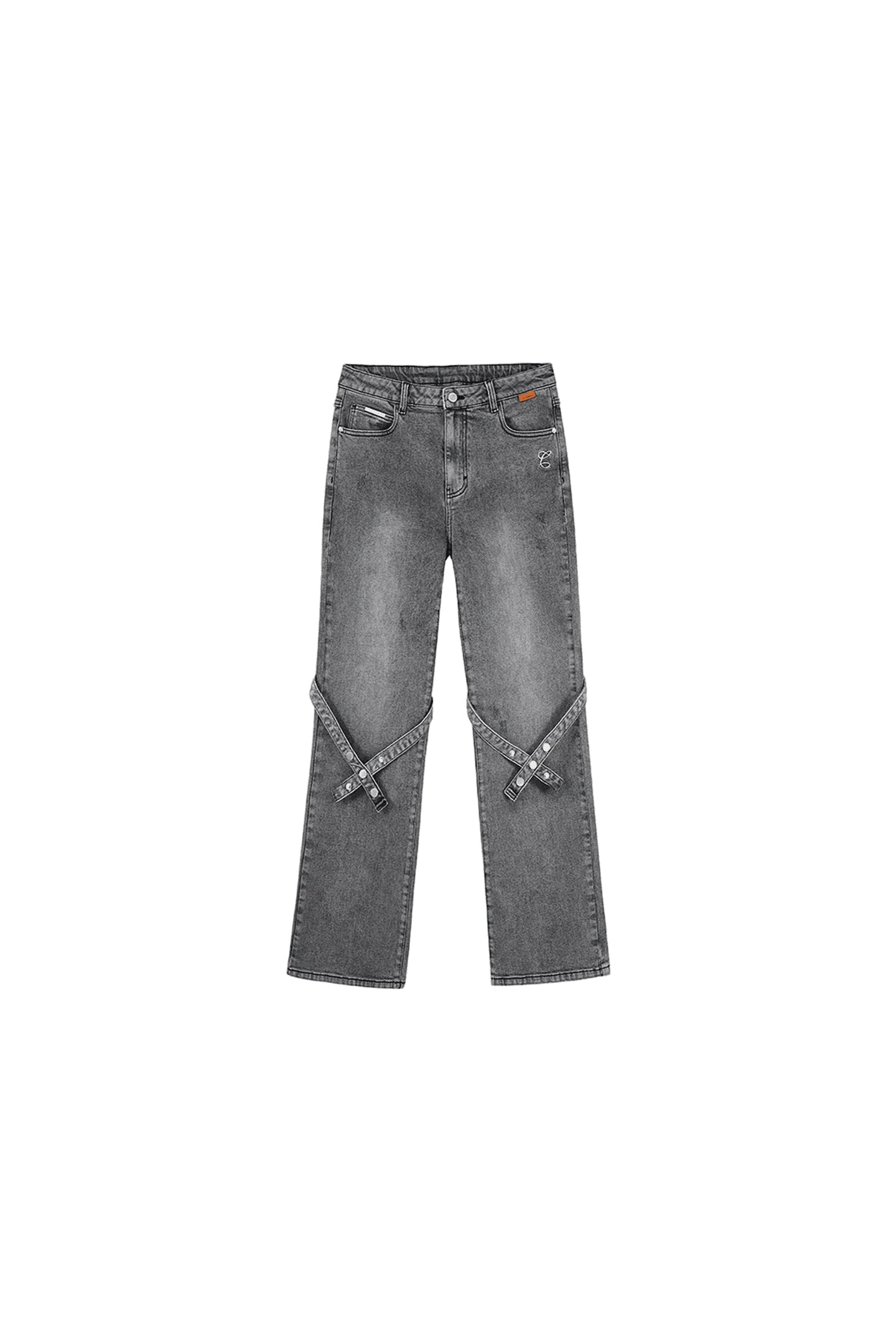 Straight High Street Lace Up Jeans - PSYLOS 1, Straight High Street Lace Up Jeans, Pants, iconslab, PSYLOS 1