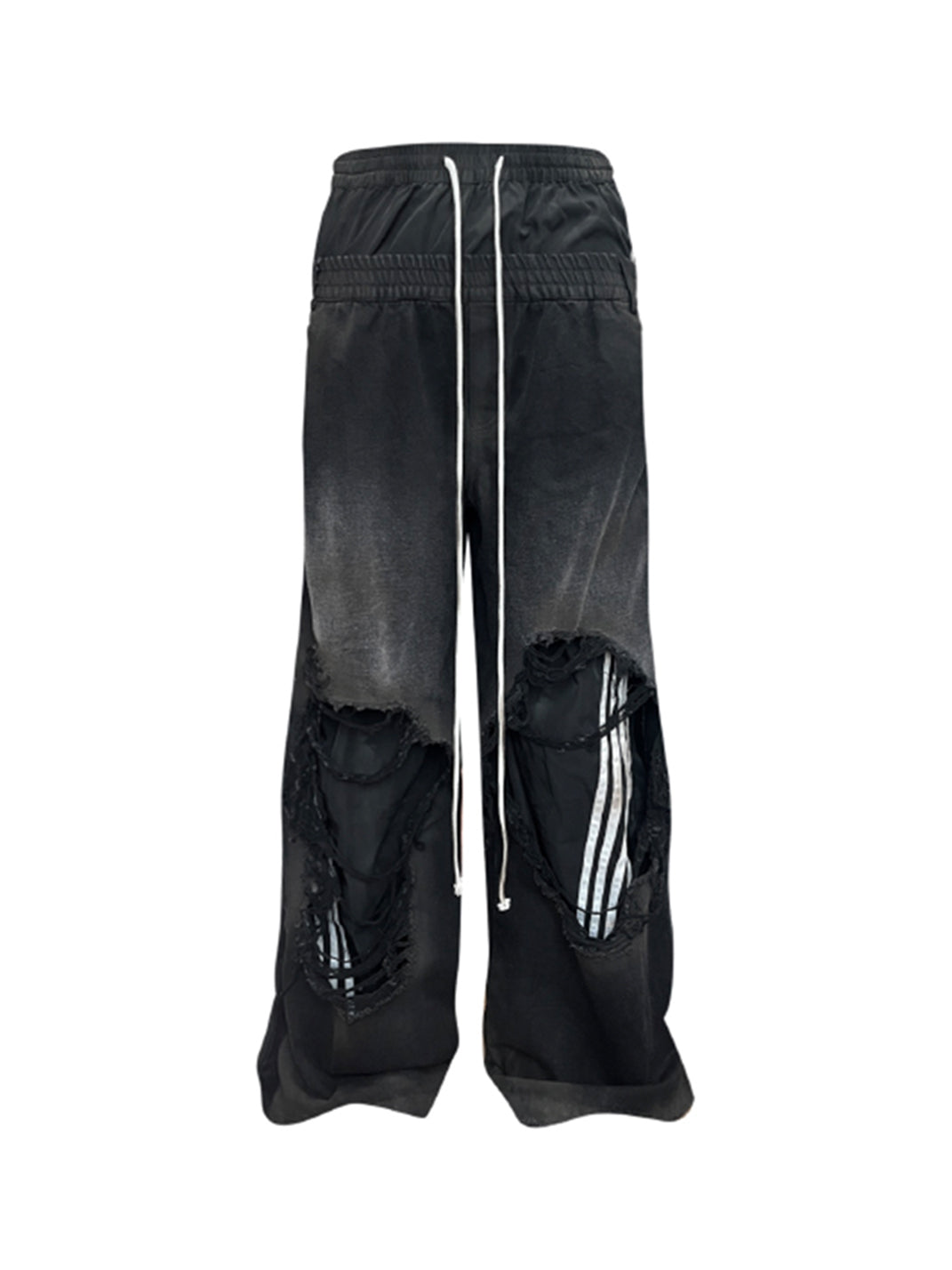 GOJOYJINNI丨Dual Waist Distressed Baggy Jeans - PSYLOS 1, GOJOYJINNI丨Dual Waist Distressed Baggy Jeans, Jeans, GOJOYJINNI, PSYLOS 1