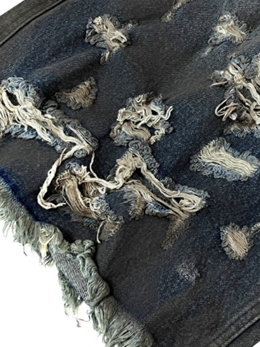 GOJOYJINNI | Washed Pleated Distressed Cropped Jeans - PSYLOS 1, GOJOYJINNI | Washed Pleated Distressed Cropped Jeans, Jeans, GOJOYJINNI, PSYLOS 1