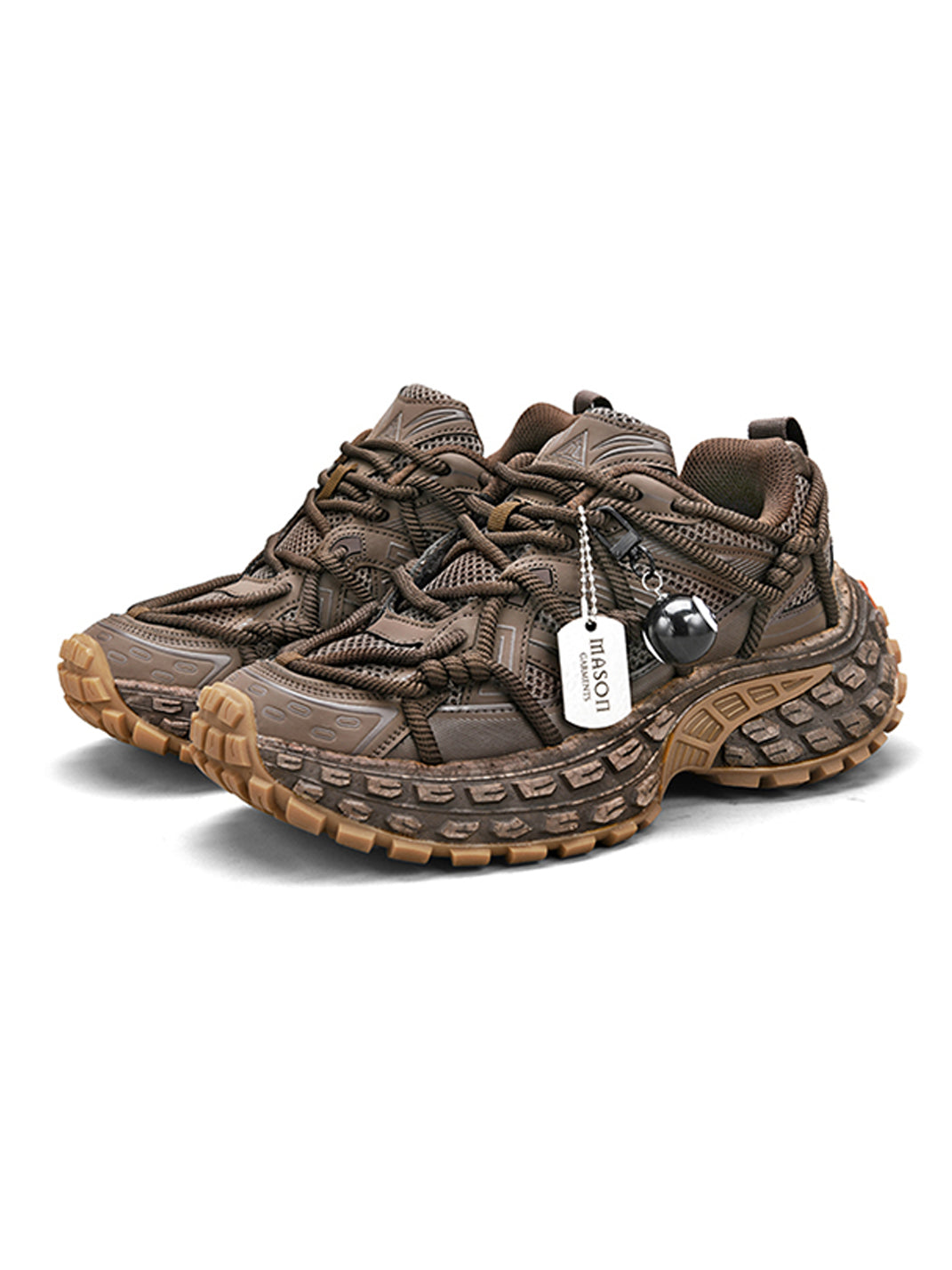 MASON GARMENTS | "Off-Road" Thick Lace Chunky Sneaker With Hangtag & Pendant - PSYLOS 1, MASON GARMENTS | "Off-Road" Thick Lace Chunky Sneaker With Hangtag & Pendant, Chunky Dad Sneakers, MASON GARMENTS, PSYLOS 1