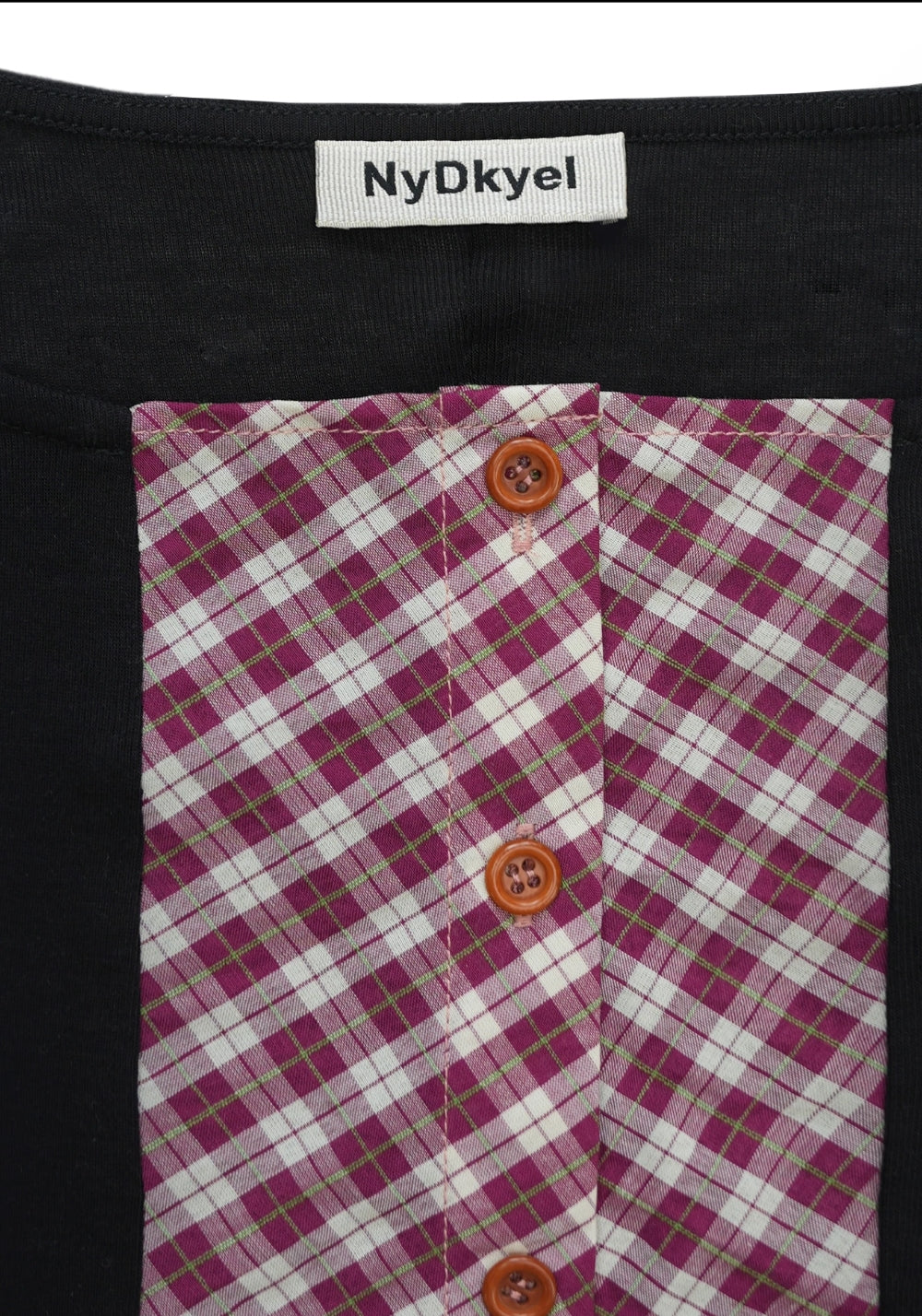 NyDkyel丨Tencel Wool Blend Red-White Grid Knit Trim Fitted Cardigan - PSYLOS 1, NyDkyel丨Tencel Wool Blend Red-White Grid Knit Trim Fitted Cardigan, Shirt, NyDkyel, PSYLOS 1