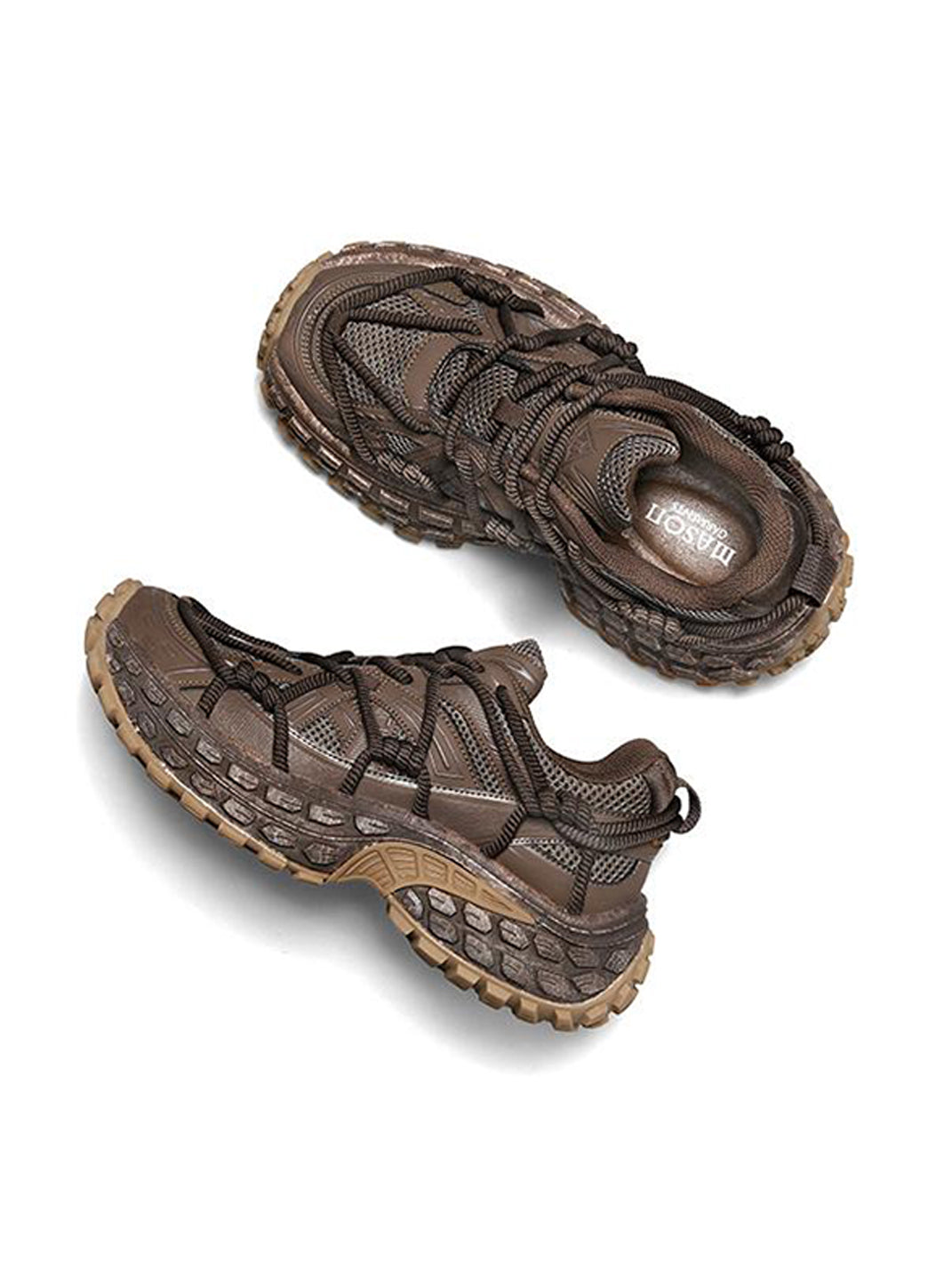 MASON GARMENTS | "Off-Road" Thick Lace Chunky Sneaker With Hangtag & Pendant - PSYLOS 1, MASON GARMENTS | "Off-Road" Thick Lace Chunky Sneaker With Hangtag & Pendant, Chunky Dad Sneakers, MASON GARMENTS, PSYLOS 1