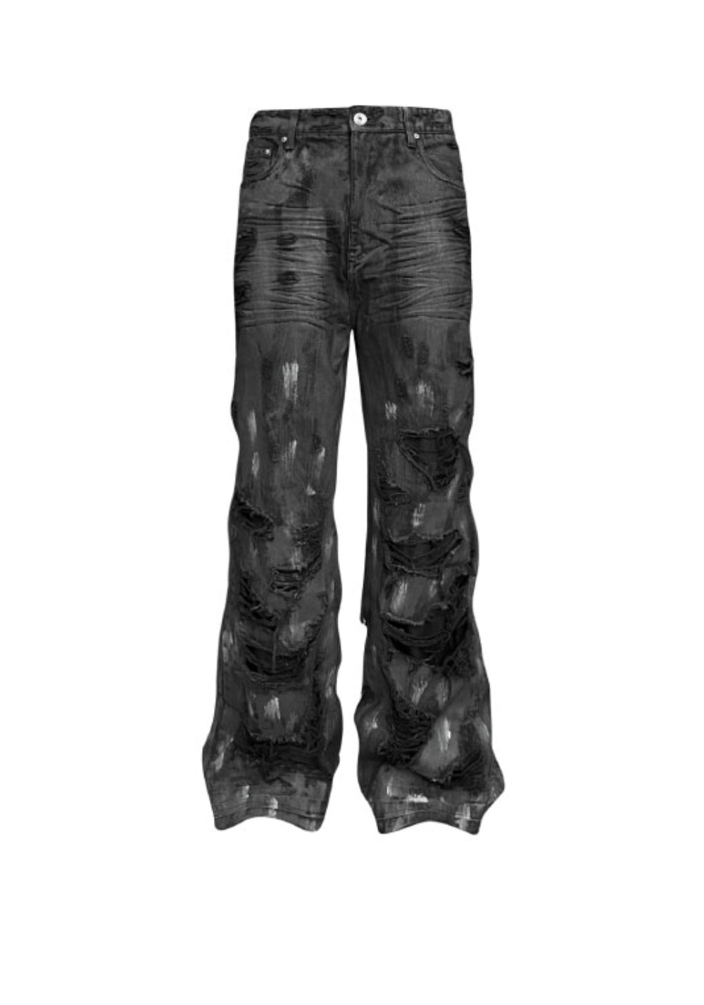 GOJOYJINNI丨Hand-Distressed Wide-Leg Jeans - PSYLOS 1, GOJOYJINNI丨Hand-Distressed Wide-Leg Jeans, Pants, GOJOYJINNI, PSYLOS 1