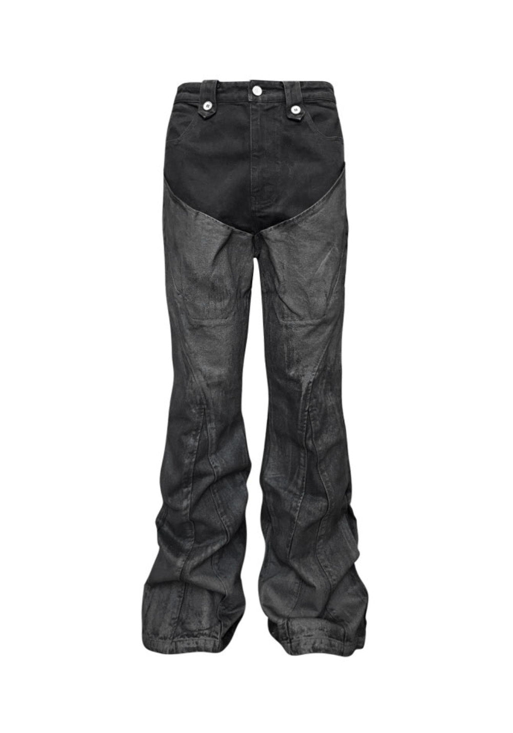 GOJOYJINNI丨Punk Paint-Splatter Flare Jeans - PSYLOS 1, GOJOYJINNI丨Punk Paint-Splatter Flare Jeans, Pants, GOJOYJINNI, PSYLOS 1