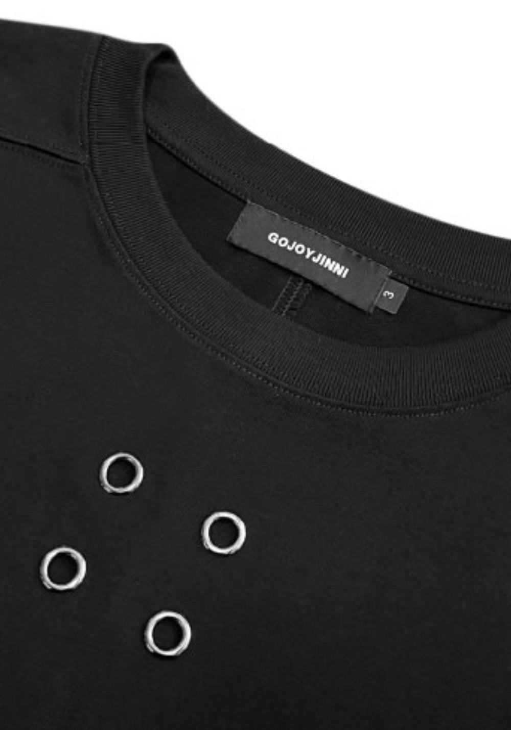 GOJOYJINNI丨Dark Metal 4-Hole Heavy Cotton Tee - PSYLOS 1, GOJOYJINNI丨Dark Metal 4-Hole Heavy Cotton Tee, T-Shirt, GOJOYJINNI, PSYLOS 1