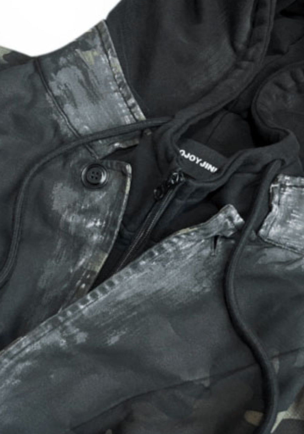 GOJOYJINNI丨Camo Patchwork Hand-Painted Bomber Jacket - PSYLOS 1, GOJOYJINNI丨Camo Patchwork Hand-Painted Bomber Jacket, Jacket, GOJOYJINNI, PSYLOS 1