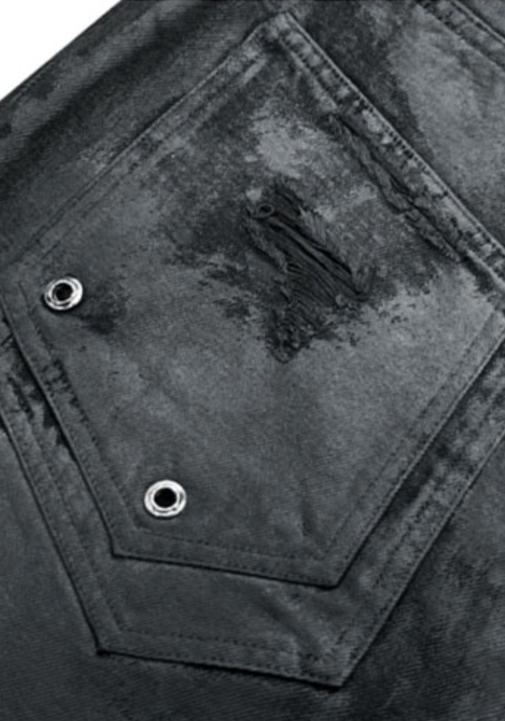 GOJOYJINNI丨Armor Patch Distressed Biker Jeans - PSYLOS 1, GOJOYJINNI丨Armor Patch Distressed Biker Jeans, Pants, GOJOYJINNI, PSYLOS 1