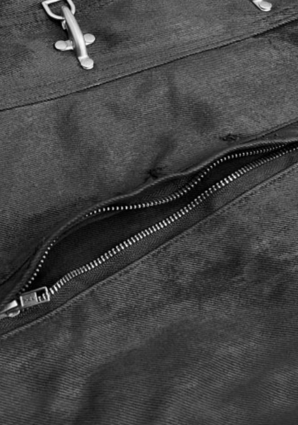 GOJOYJINNI丨Dark Metal Plane Buckle Waxed Jacket - PSYLOS 1, GOJOYJINNI丨Dark Metal Plane Buckle Waxed Jacket, Jacket, GOJOYJINNI, PSYLOS 1