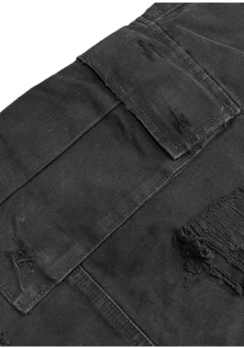 GOJOYJINNI丨Triple Waistband Distressed Cargo Jeans - PSYLOS 1, GOJOYJINNI丨Triple Waistband Distressed Cargo Jeans, Pants, GOJOYJINNI, PSYLOS 1