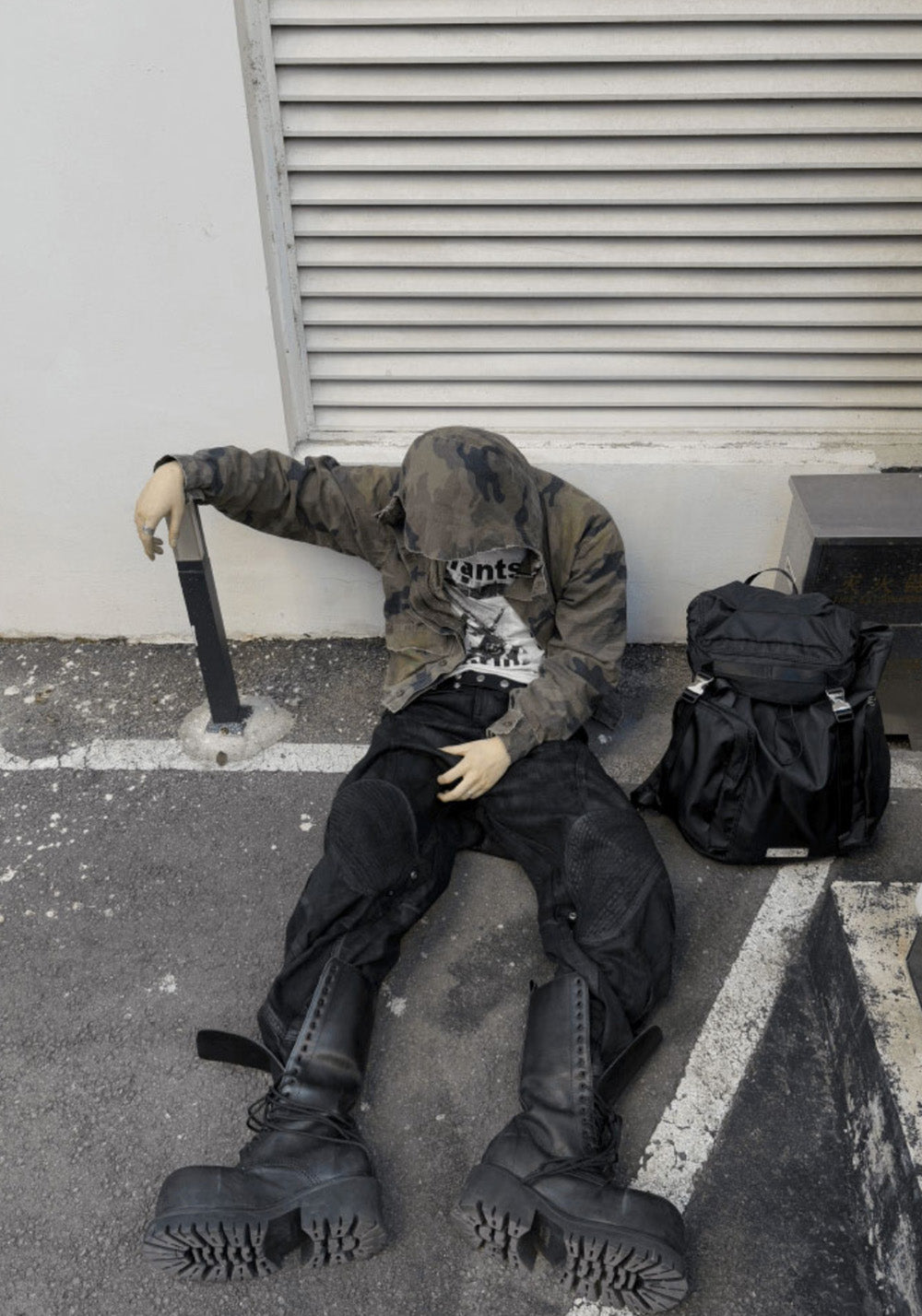 GOJOYJINNI丨Armor Patch Distressed Biker Jeans - PSYLOS 1, GOJOYJINNI丨Armor Patch Distressed Biker Jeans, Pants, GOJOYJINNI, PSYLOS 1