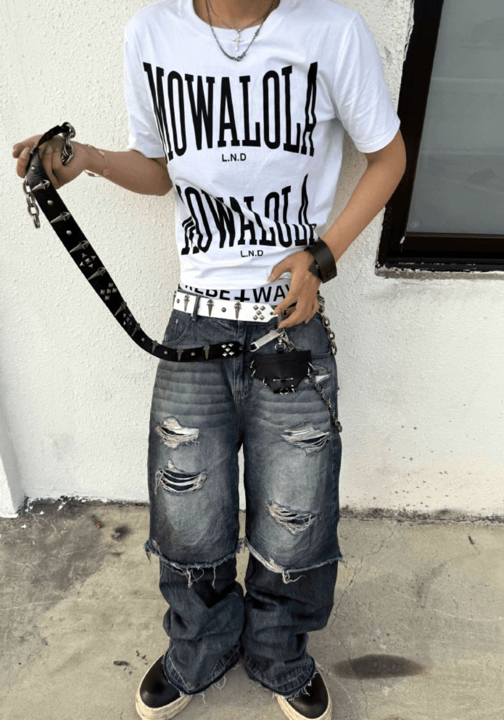 GOJOYJINNI丨Punk Studded Leather Key Wallet - PSYLOS 1, GOJOYJINNI丨Punk Studded Leather Key Wallet, Accessories, GOJOYJINNI, PSYLOS 1