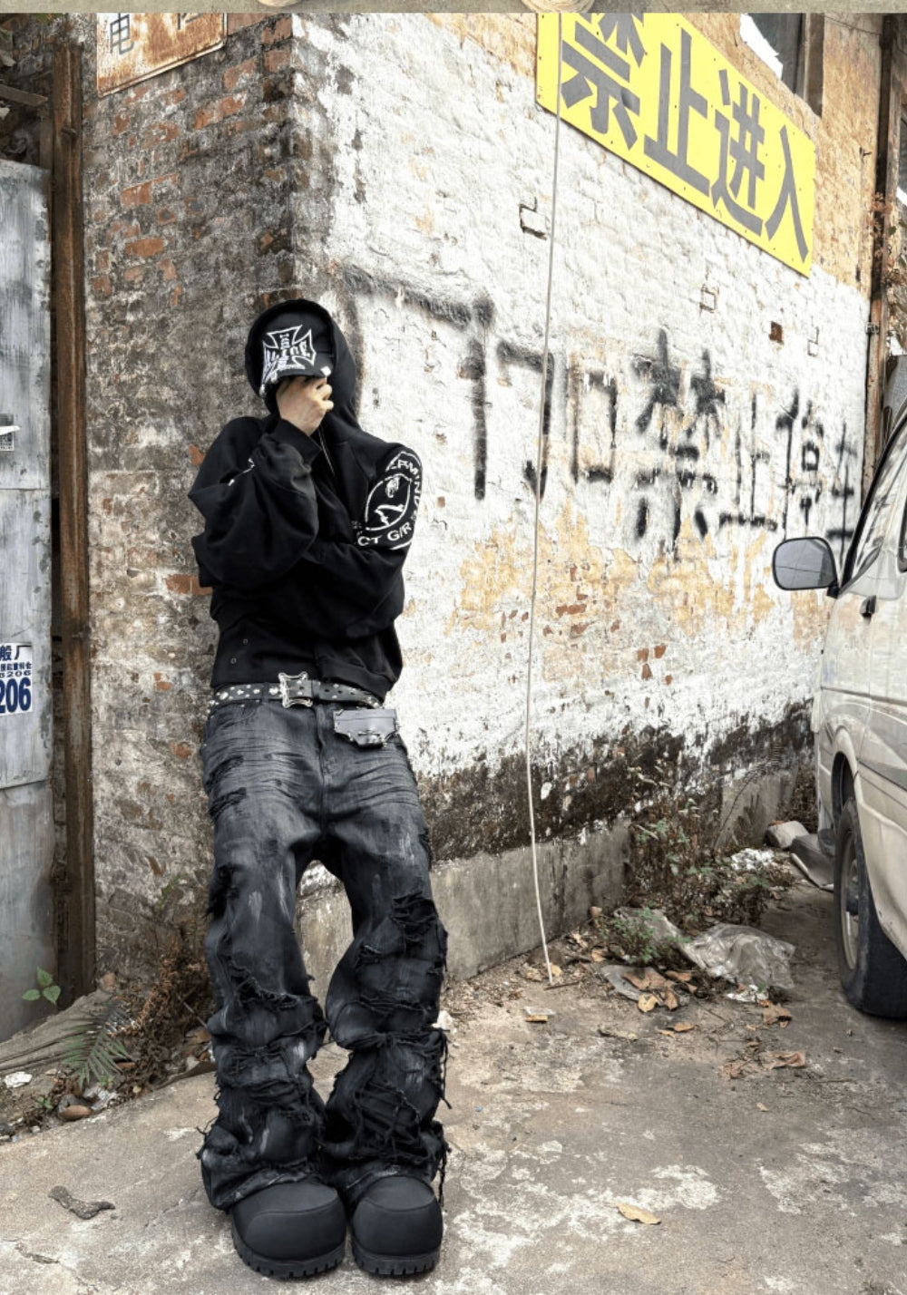 GOJOYJINNI丨Punk Studded Leather Key Wallet - PSYLOS 1, GOJOYJINNI丨Punk Studded Leather Key Wallet, Accessories, GOJOYJINNI, PSYLOS 1