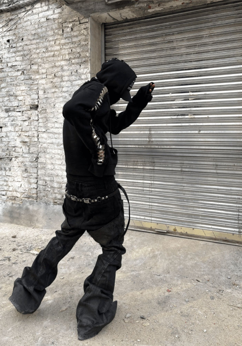 GOJOYJINNI丨Punk Paint-Splatter Flare Jeans - PSYLOS 1, GOJOYJINNI丨Punk Paint-Splatter Flare Jeans, Pants, GOJOYJINNI, PSYLOS 1