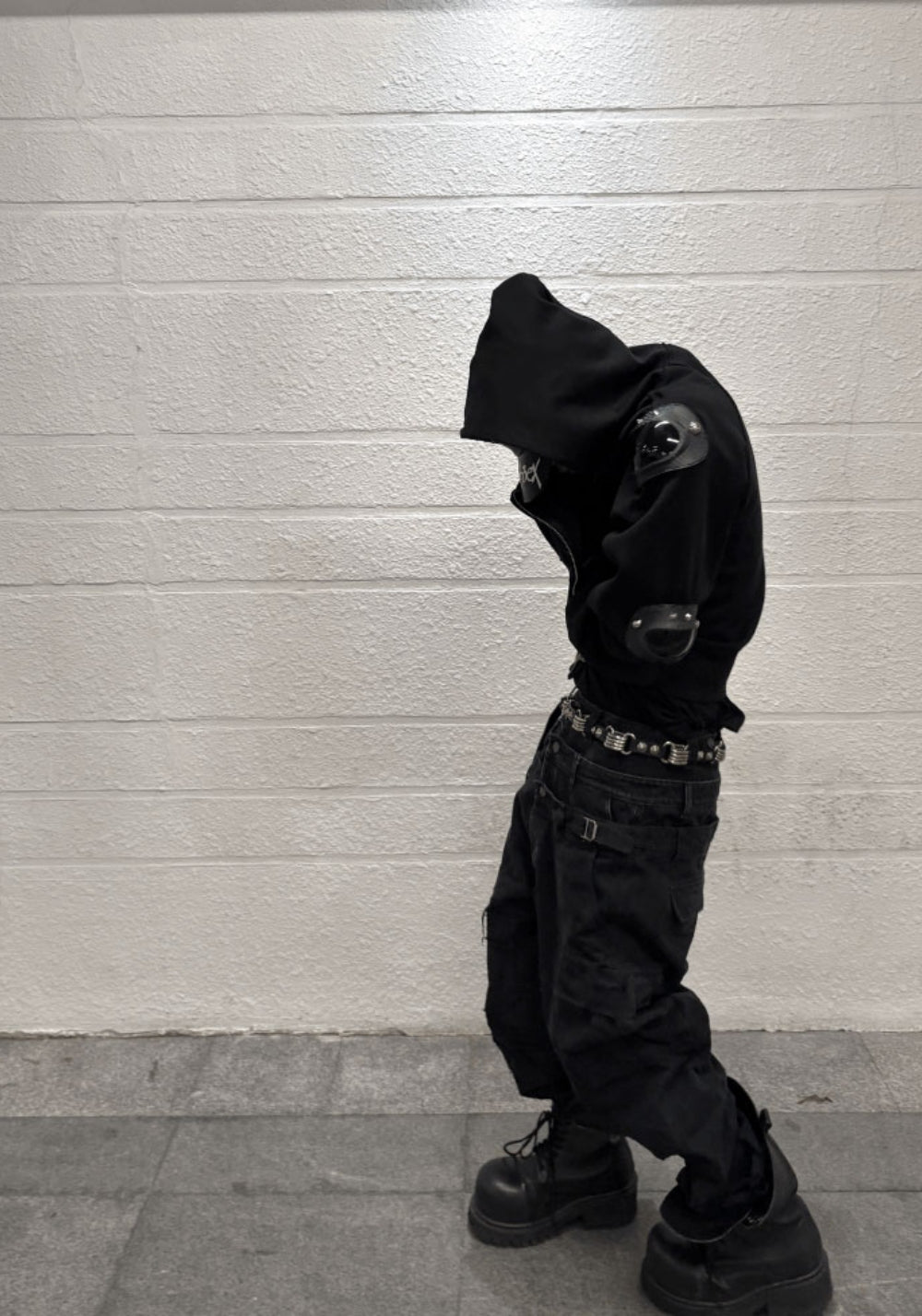 GOJOYJINNI丨Triple Waistband Distressed Cargo Jeans - PSYLOS 1, GOJOYJINNI丨Triple Waistband Distressed Cargo Jeans, Pants, GOJOYJINNI, PSYLOS 1