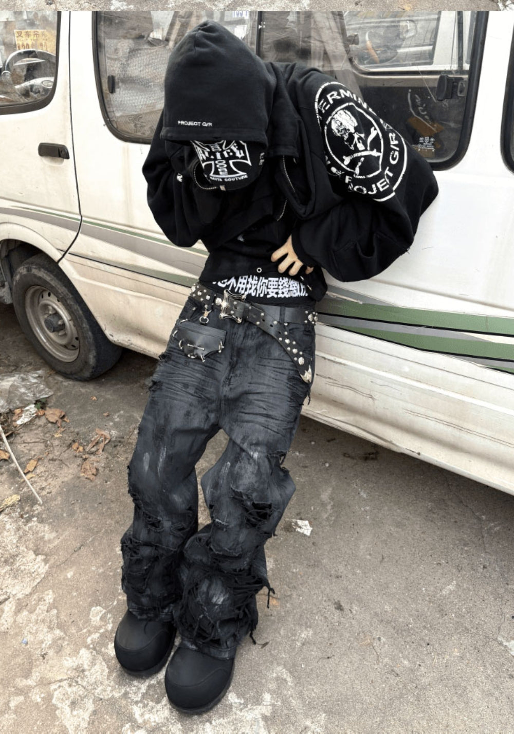 GOJOYJINNI丨Punk Studded Leather Key Wallet - PSYLOS 1, GOJOYJINNI丨Punk Studded Leather Key Wallet, Accessories, GOJOYJINNI, PSYLOS 1