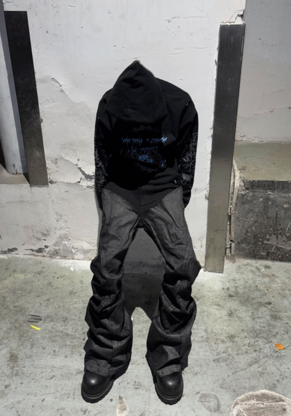 GOJOYJINNI丨Punk Paint-Splatter Flare Jeans - PSYLOS 1, GOJOYJINNI丨Punk Paint-Splatter Flare Jeans, Pants, GOJOYJINNI, PSYLOS 1