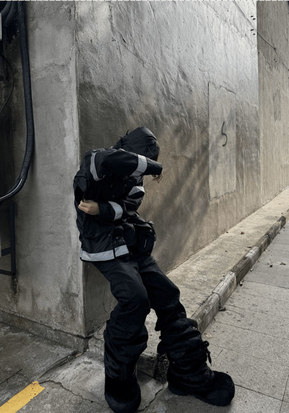 GOJOYJINNI丨Gothic Metal-Waxed Flare Jeans - PSYLOS 1, GOJOYJINNI丨Gothic Metal-Waxed Flare Jeans, Jeans, GOJOYJINNI, PSYLOS 1