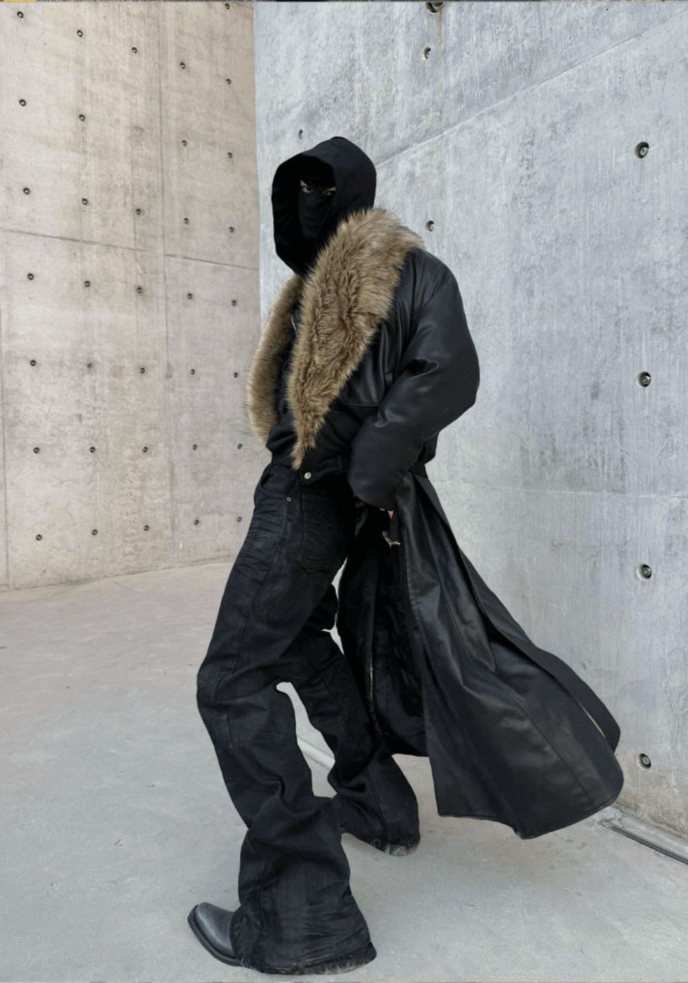 GOJOYJINNI丨Gothic Metal-Waxed Flare Jeans - PSYLOS 1, GOJOYJINNI丨Gothic Metal-Waxed Flare Jeans, Jeans, GOJOYJINNI, PSYLOS 1