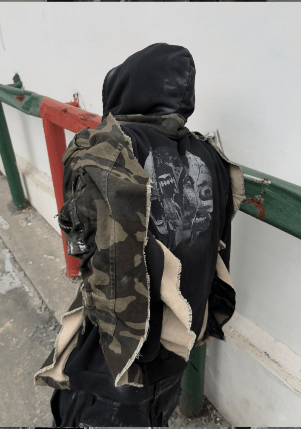 GOJOYJINNI丨Camo Patchwork Hand-Painted Bomber Jacket - PSYLOS 1, GOJOYJINNI丨Camo Patchwork Hand-Painted Bomber Jacket, Jacket, GOJOYJINNI, PSYLOS 1