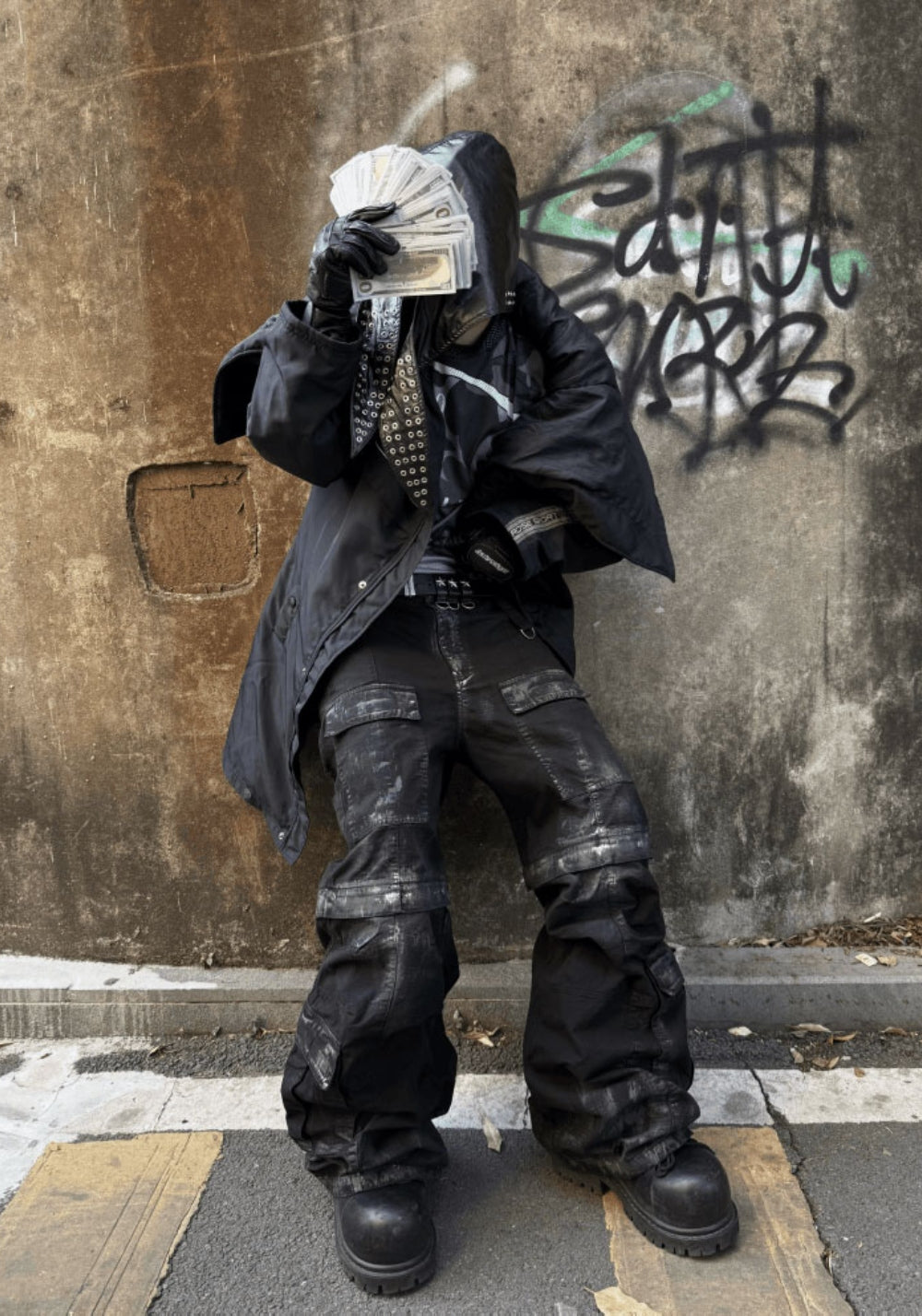 GOJOYJINNI丨Distressed Removable Pocket Cargo Pants - PSYLOS 1, GOJOYJINNI丨Distressed Removable Pocket Cargo Pants, Pants, GOJOYJINNI, PSYLOS 1