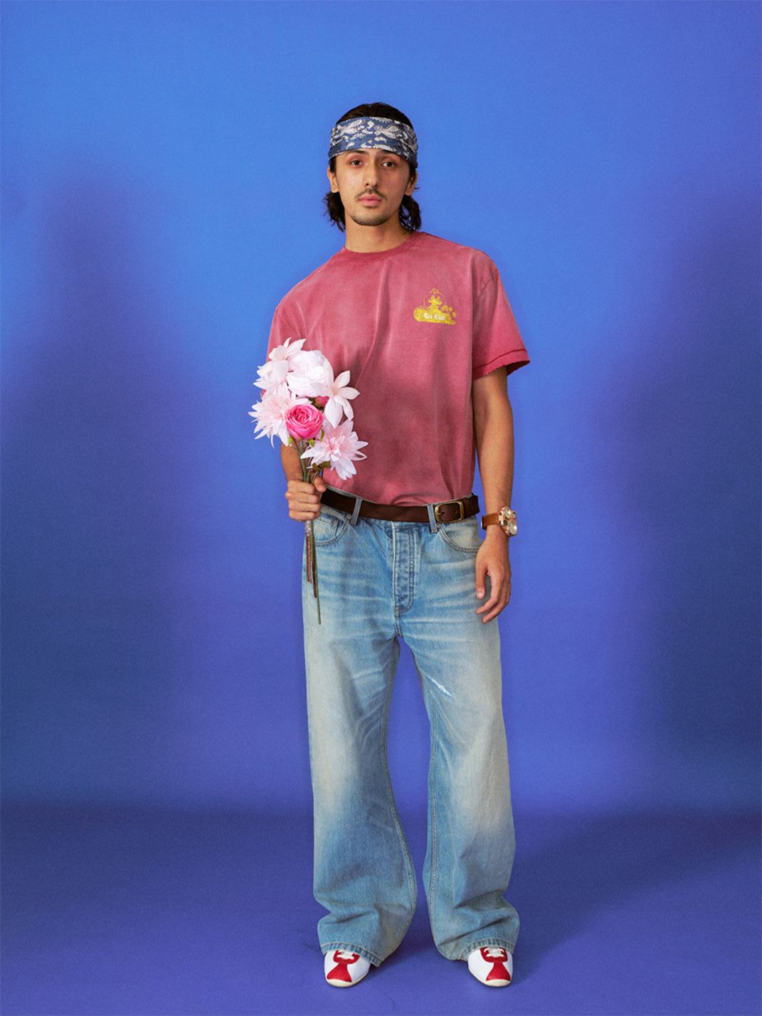 TREclub | Washed Red Graphic T-Shirt - PSYLOS 1, TREclub | Washed Red Graphic T-Shirt, T-Shirt, TREclub•JAPAN, PSYLOS 1