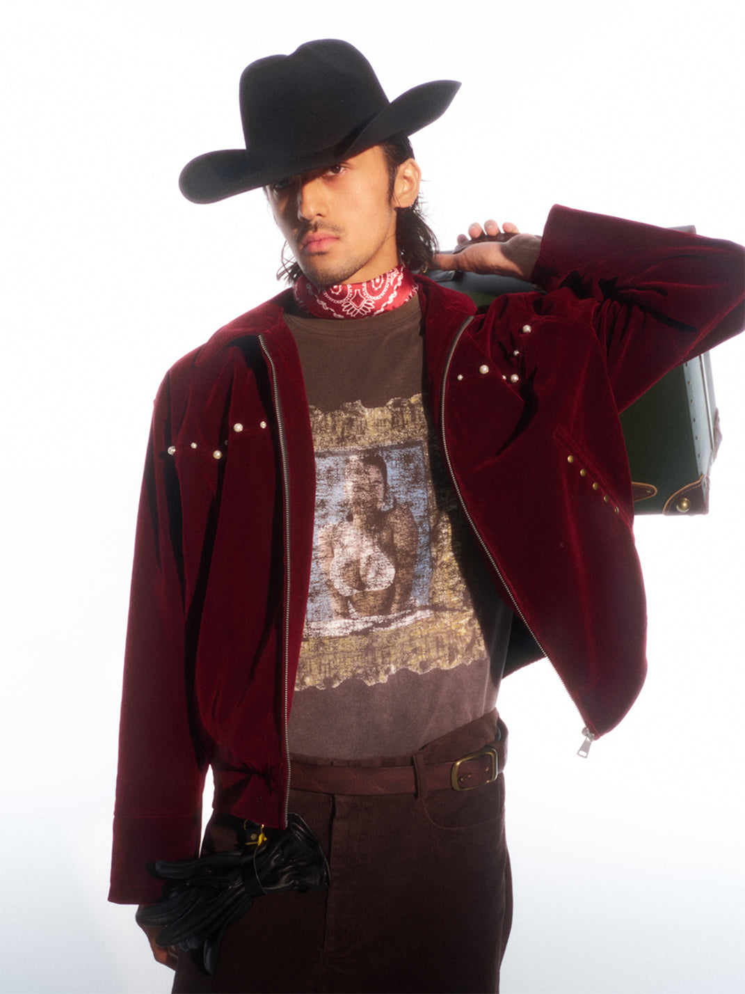 TREclub |  Jacket with Pearl Detail-Red Velvet - PSYLOS 1, TREclub |  Jacket with Pearl Detail-Red Velvet, Jackets, TREclub•JAPAN, PSYLOS 1