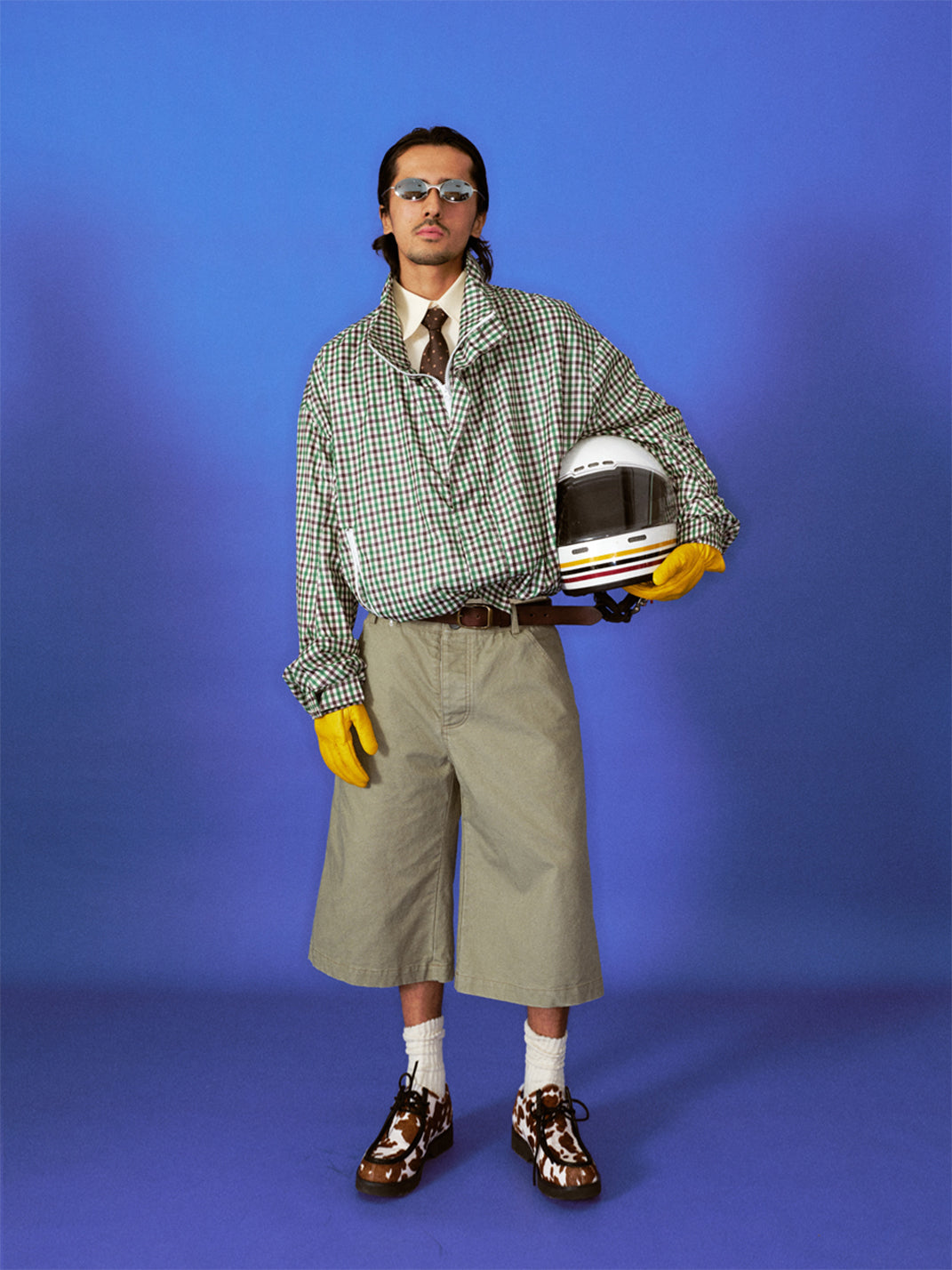 TREclub | Single-Knee Lumberjack Capri Pants - PSYLOS 1, TREclub | Single-Knee Lumberjack Capri Pants, Shorts, TREclub•JAPAN, PSYLOS 1