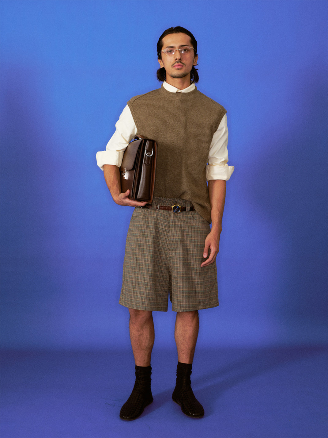 TREclub | Houndstooth Checked Shorts - PSYLOS 1, TREclub | Houndstooth Checked Shorts, Shorts, TREclub•JAPAN, PSYLOS 1