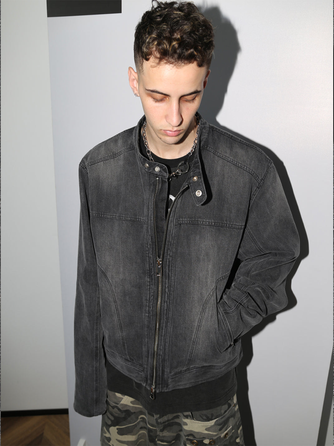 TREclub | Washed Denim Overshirt Jacket - PSYLOS 1, TREclub | Washed Denim Overshirt Jacket, Jackets, TREclub•JAPAN, PSYLOS 1