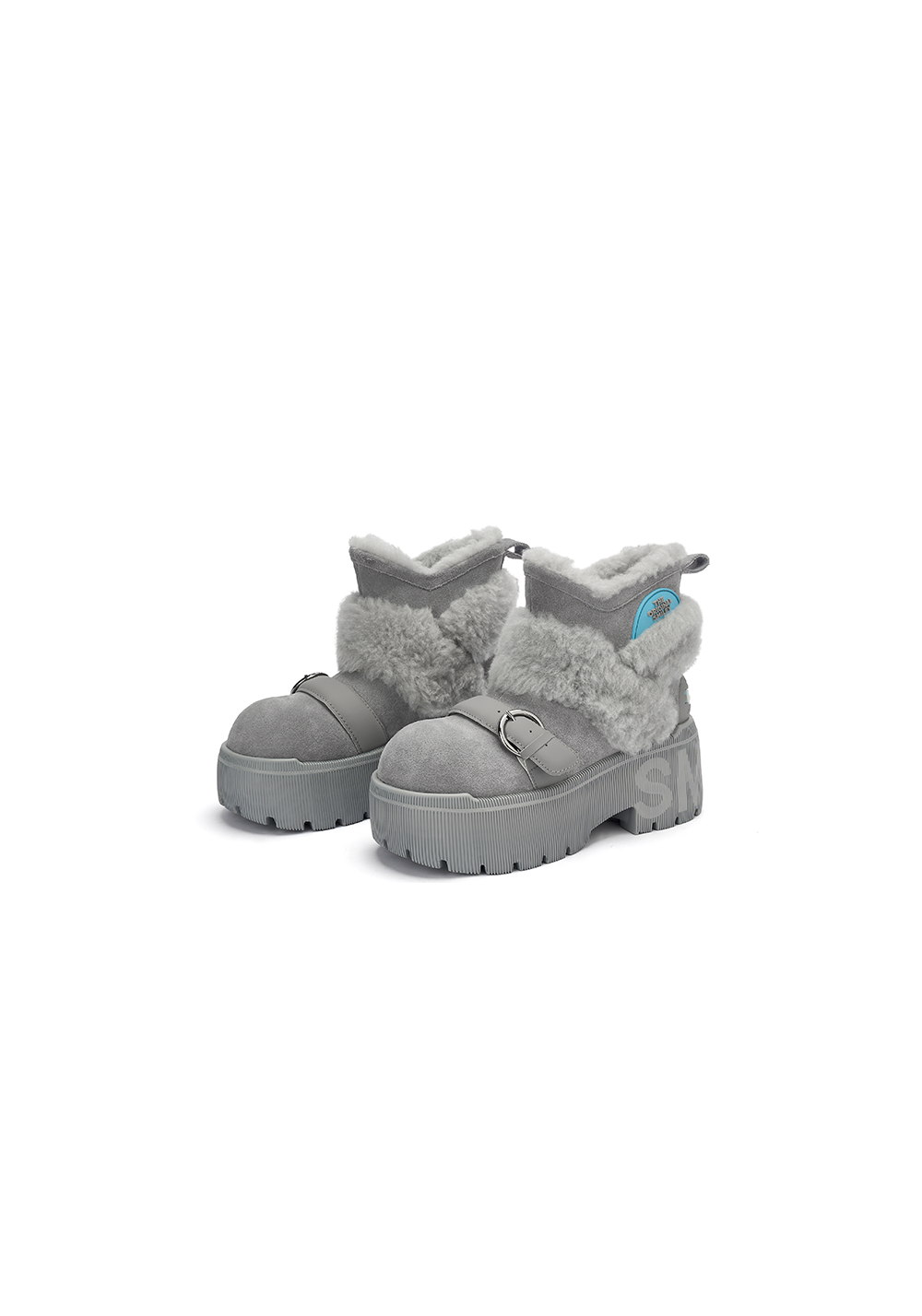 SMILEY丨Short Snow Boots-Gray - PSYLOS 1, SMILEY丨Short Snow Boots-Gray, Boots, SMILEY•JAPAN, PSYLOS 1