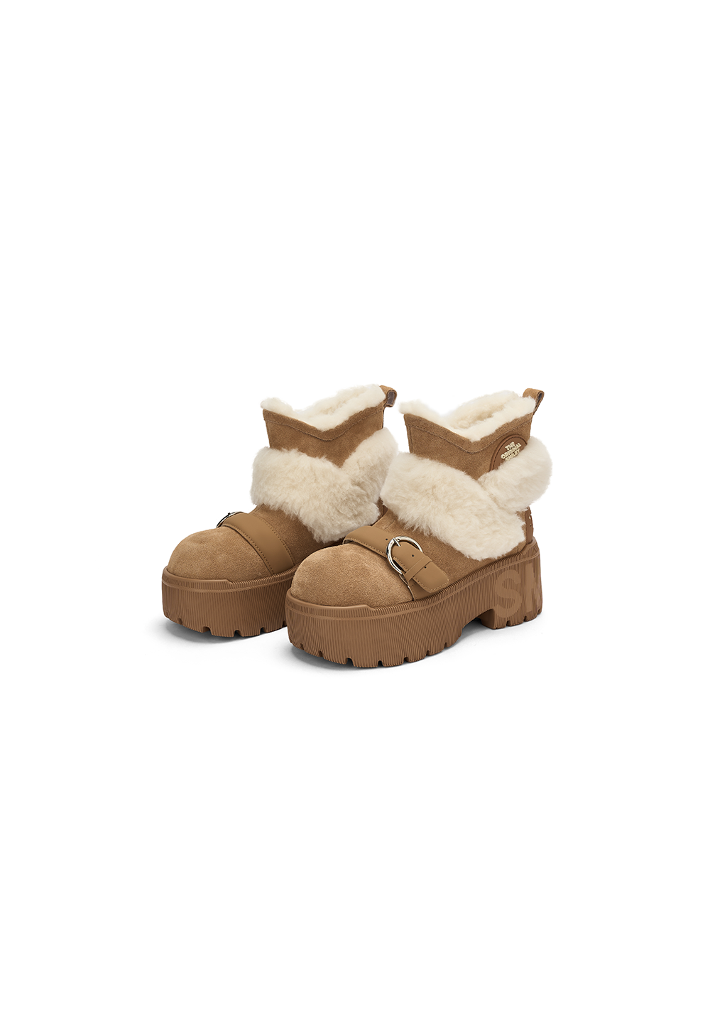 Short Snow Boots-Camel