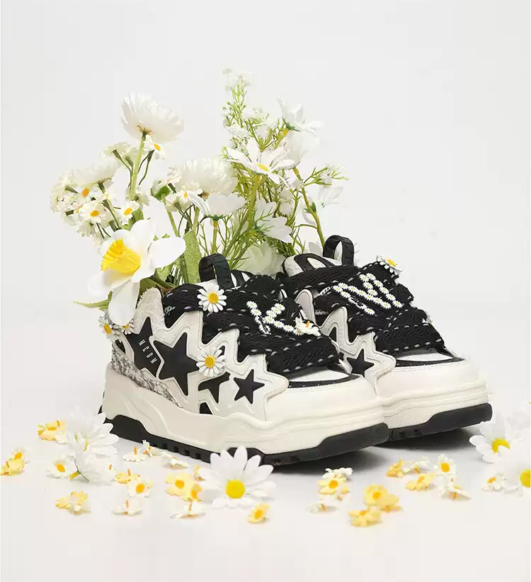 KAALIXTO丨Daisy Bread Shoes-Black - PSYLOS 1, KAALIXTO丨Daisy Bread Shoes-Black, Chunky Sneakers, Hype States Sale, PSYLOS 1