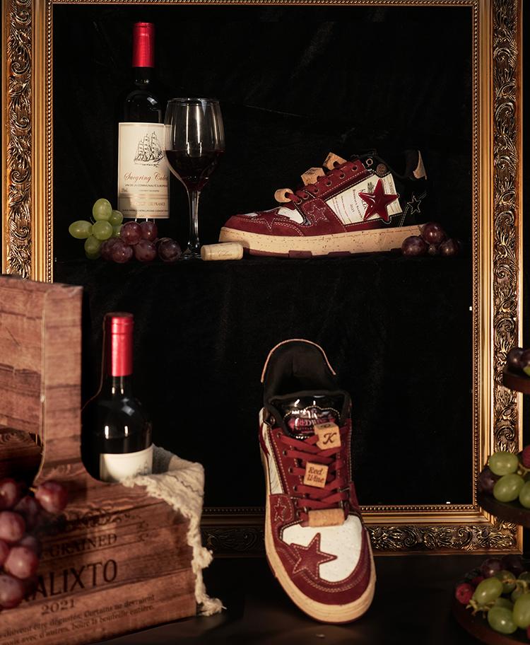 KAALIXTO丨Retro Star Sneakers-Wine Limited - PSYLOS 1, KAALIXTO丨Retro Star Sneakers-Wine Limited, Skate Shoes, Hype States Sale, PSYLOS 1