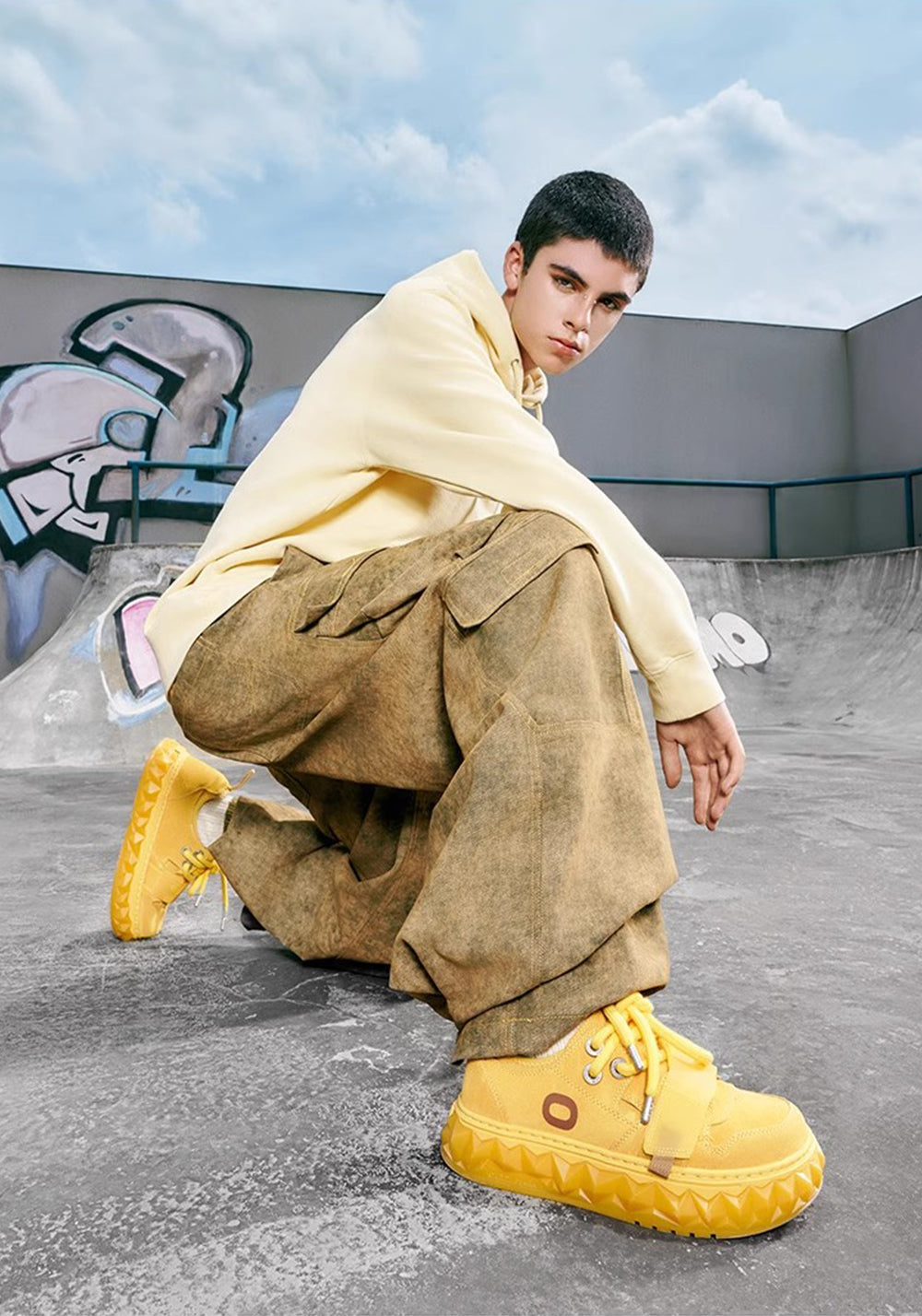 OETZI丨 Ötzi Melted Sneakers-Yellow - PSYLOS 1, OETZI丨 Ötzi Melted Sneakers-Yellow, Skate Shoes, OETZI, PSYLOS 1