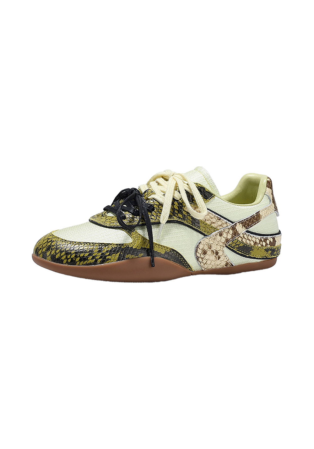 BellaLily丨Snake-Print Mesh Retro Running Shoes-Green - PSYLOS 1, BellaLily丨Snake-Print Mesh Retro Running Shoes-Green, Retro Trainers, BellaLily•JAPAN, PSYLOS 1