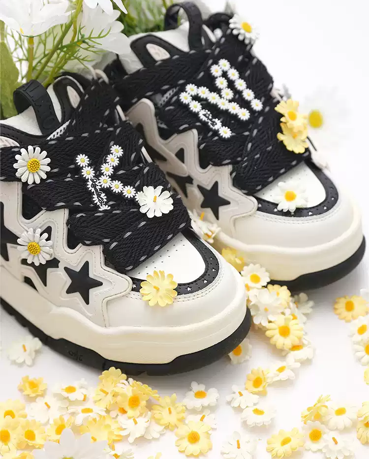 KAALIXTO丨Daisy Bread Shoes-Black - PSYLOS 1, KAALIXTO丨Daisy Bread Shoes-Black, Chunky Sneakers, Hype States Sale, PSYLOS 1