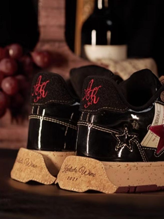 KAALIXTO丨Retro Star Sneakers-Wine Limited - PSYLOS 1, KAALIXTO丨Retro Star Sneakers-Wine Limited, Skate Shoes, Hype States Sale, PSYLOS 1