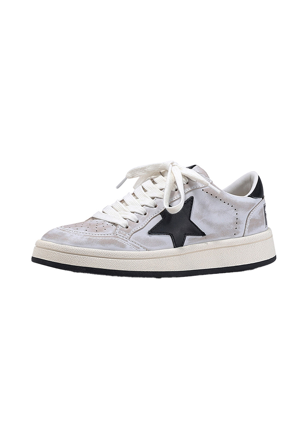 BellaLily丨Distressed Star-Embellished Dirty Sneakers-Gray - PSYLOS 1, BellaLily丨Distressed Star-Embellished Dirty Sneakers-Gray, Skate Shoes, BellaLily•JAPAN, PSYLOS 1
